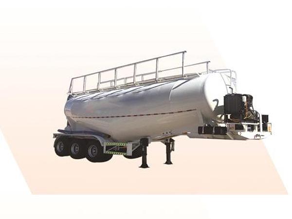 Powder material transportation semi-trailer