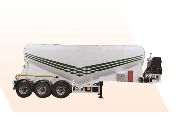 Powder material transportation semi-trailer