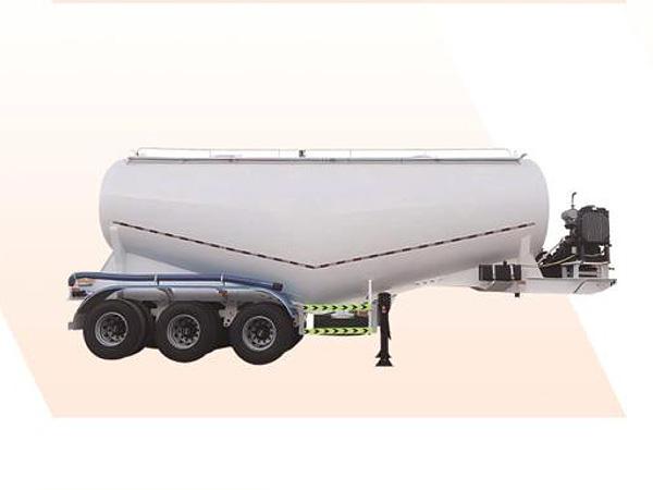 Powder material transportation semi-trailer