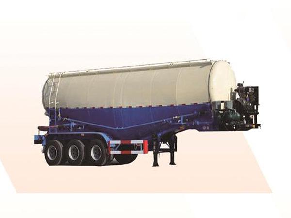 Powder material transportation semi-trailer